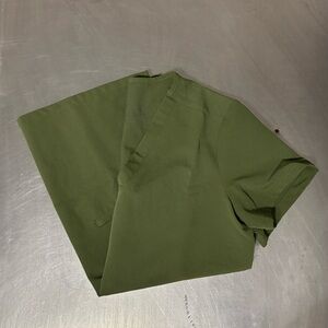 FIGS Dark Olive Scrub Top